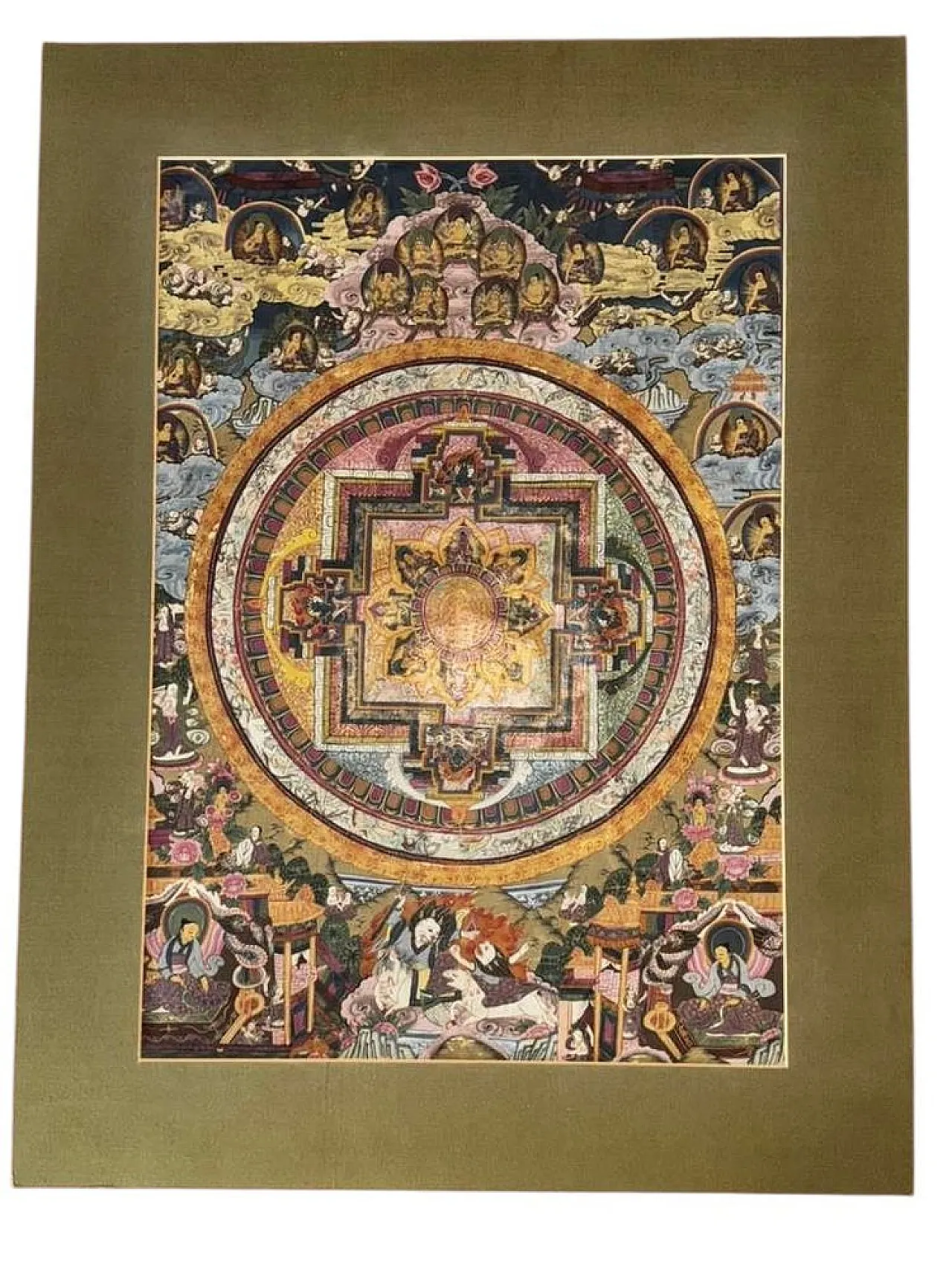 Mandala tibetano Thangka, XIX secolo 1