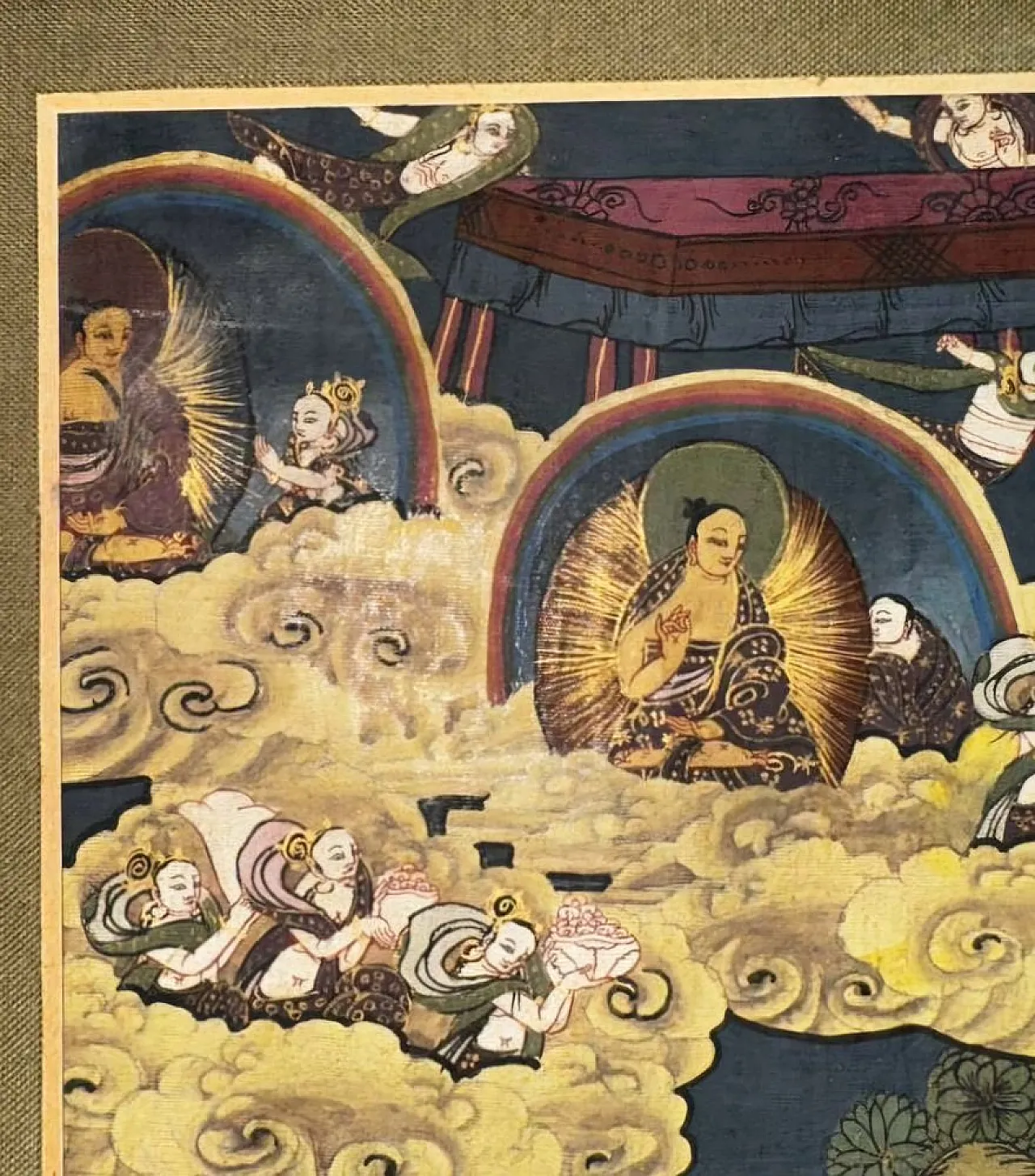 Mandala tibetano Thangka, XIX secolo 5