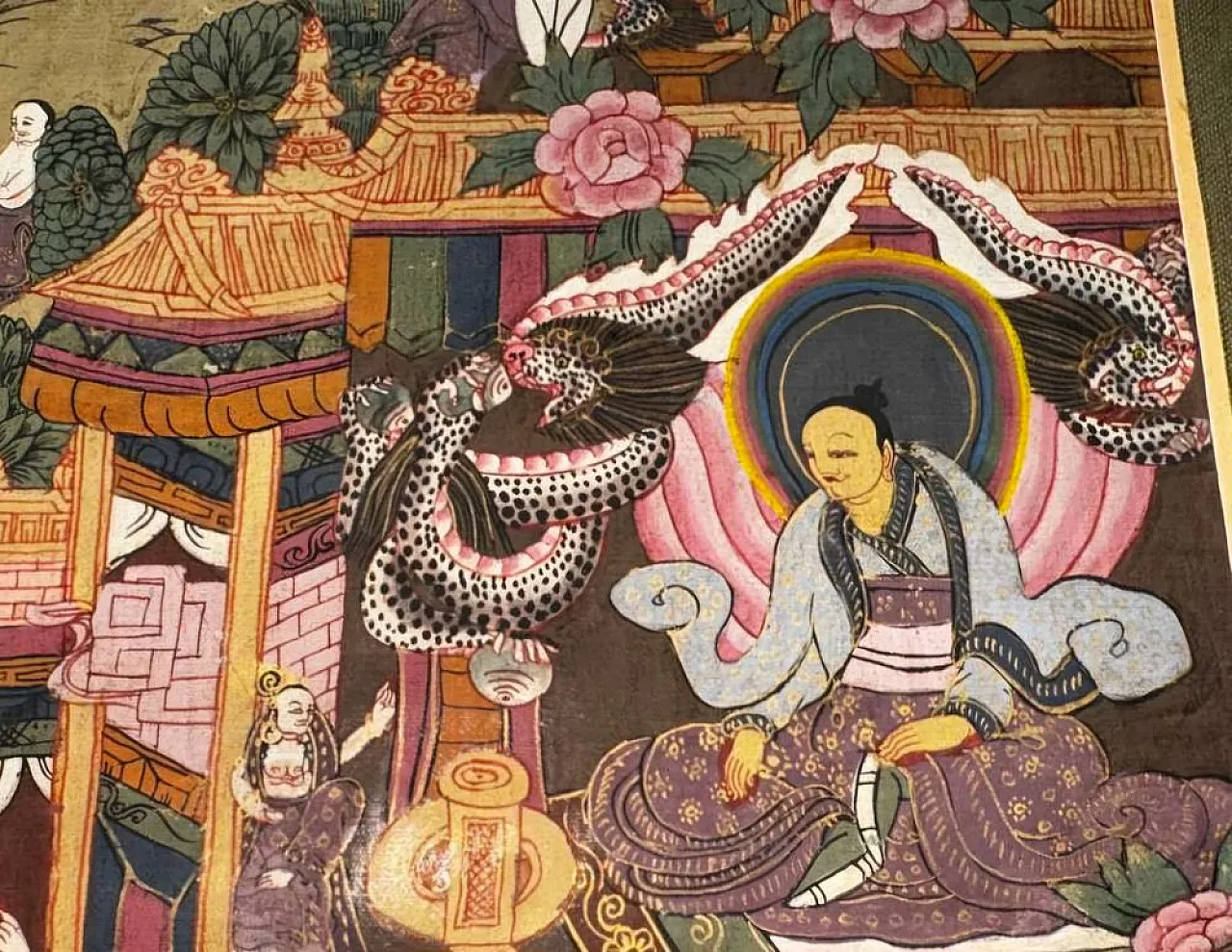 Mandala tibetano Thangka, XIX secolo 6