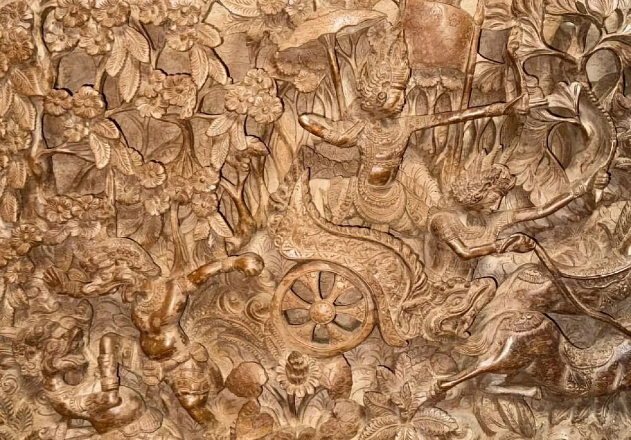 Indonesian artist, Ramayana relief Bali, 19th century 6