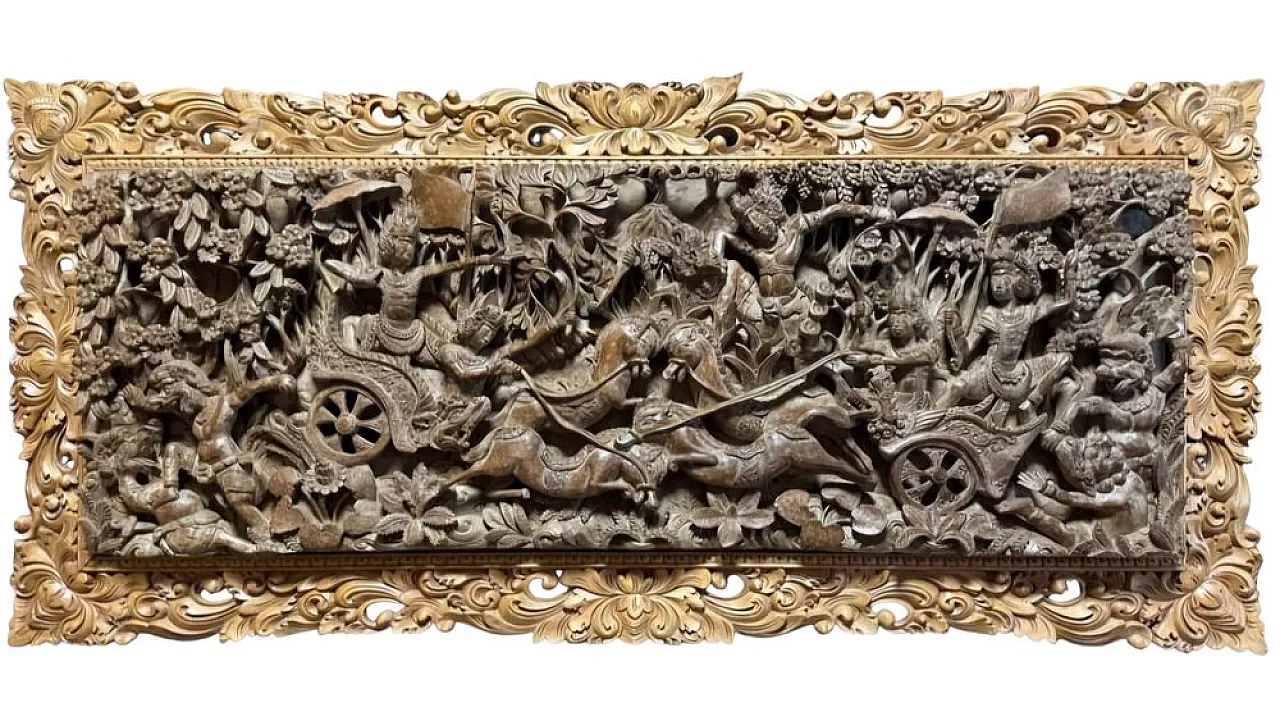 Indonesian artist, Ramayana relief Bali, 19th century 9