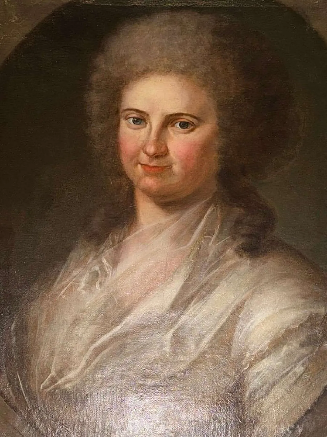 Portrait of a young Rococo woman, Central European school 18th century 3