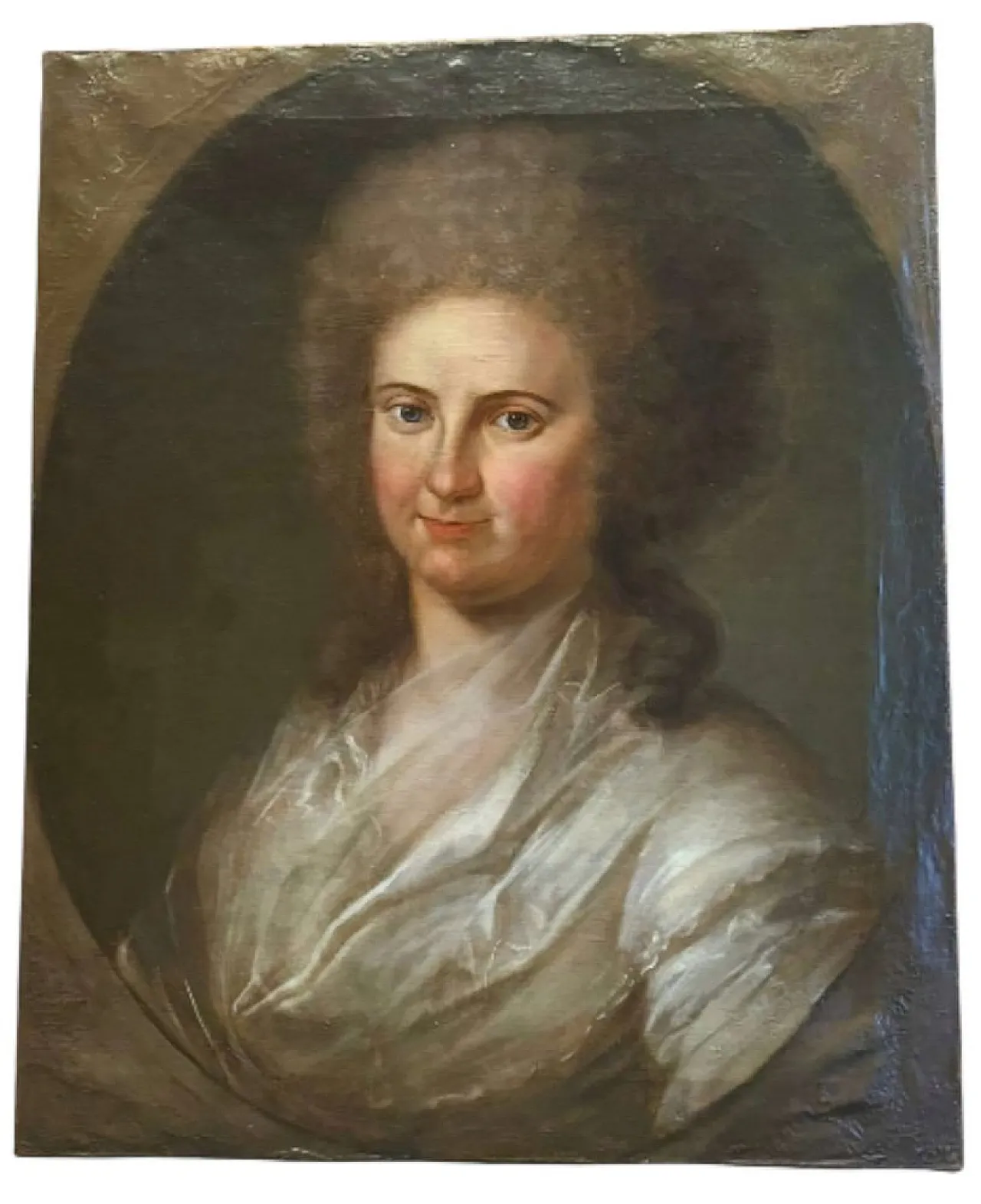 Portrait of a young Rococo woman, Central European school 18th century 12