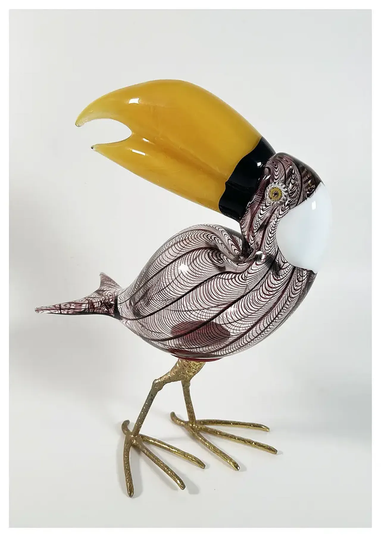 Licio Zanetti's blown glass toucan, 1970s 1