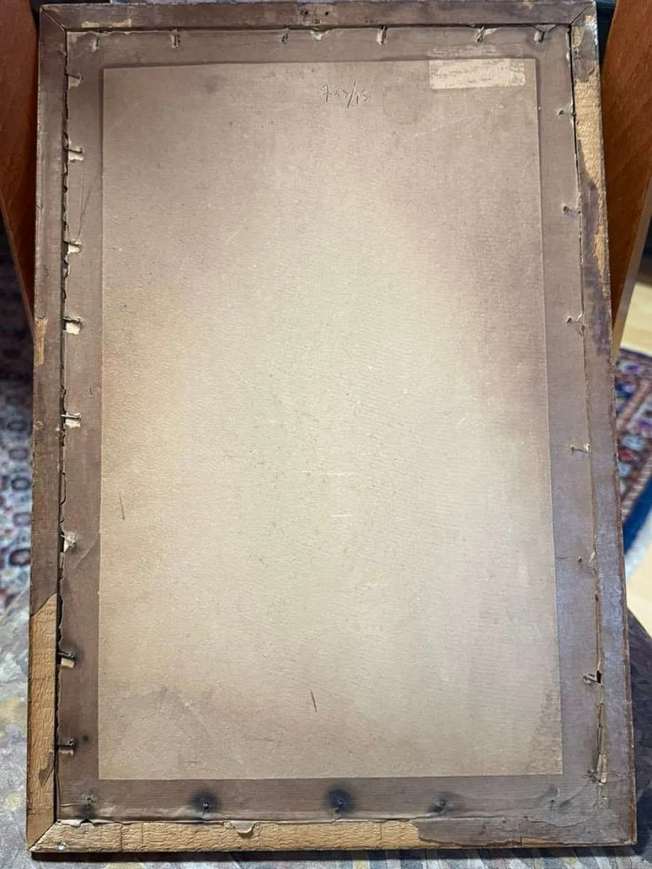 Donna su una terrazza con vista sulla baia, Kunisada, '800 7