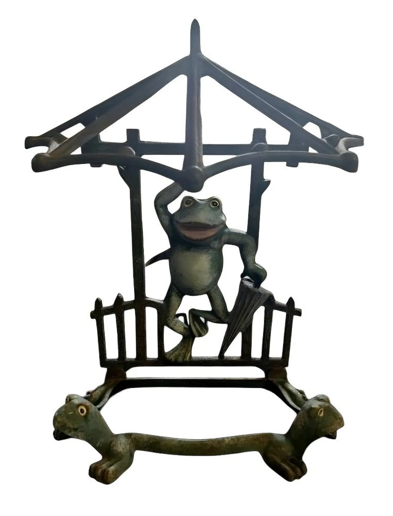 Umbrella stand with frog motif, early 20th century 1