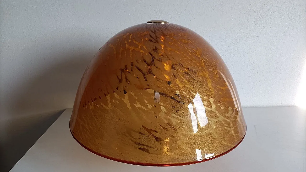La Murrina 5-light amber cup chandelier, 20th century 8