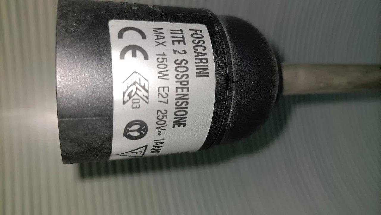 Foscarini Tite 2 pendant lamp in metal and glass, 20th century 9