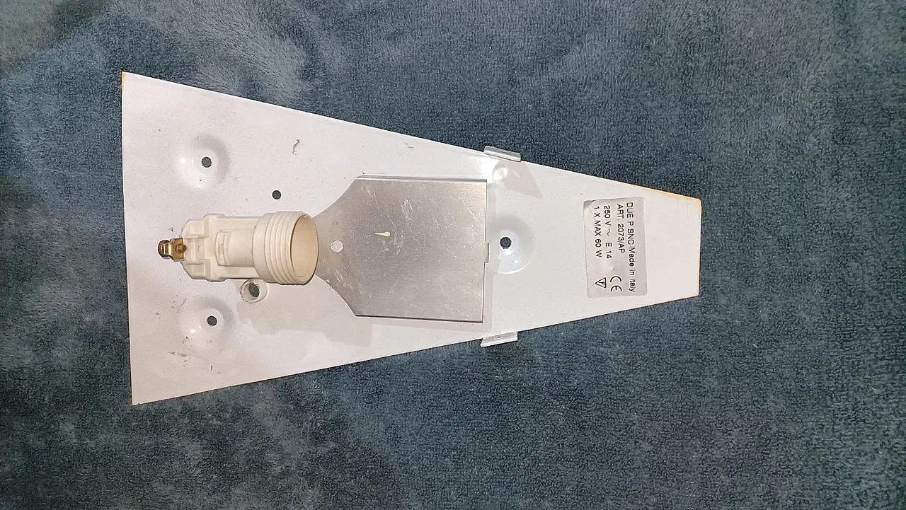 Murano glass wall light by Due P., 20th century 4