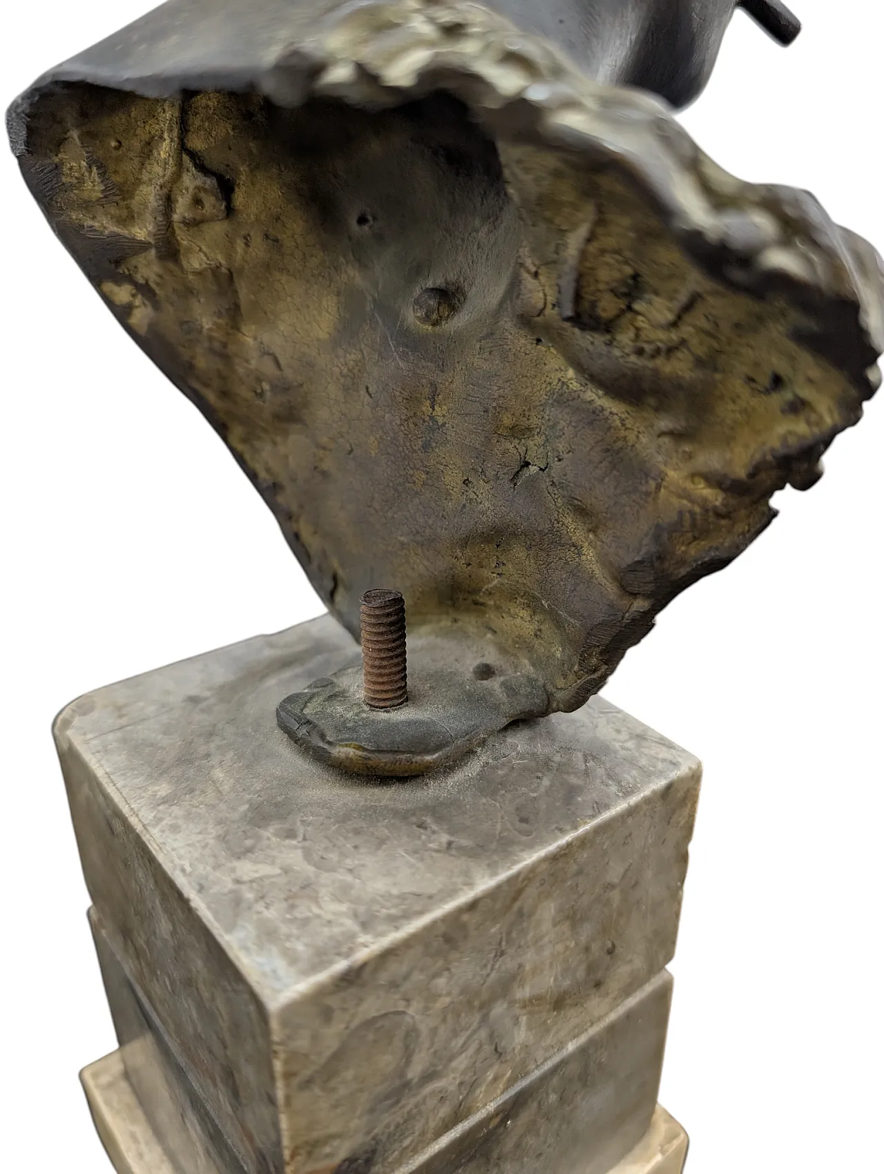 Bronze bust sculpture by A. D'orsi "Scugnizzo" as a child Naples, 19th 16