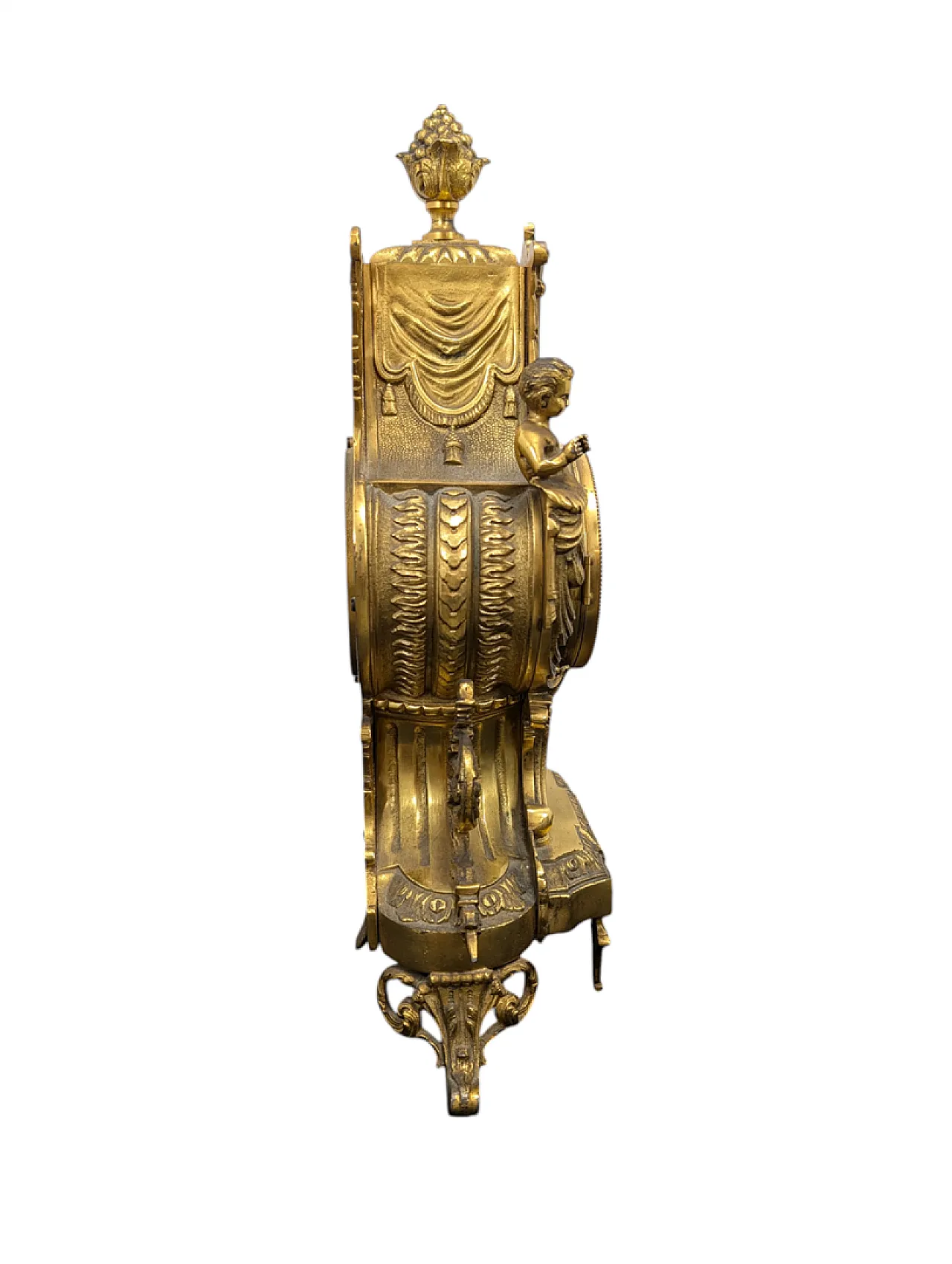 Louis XV style brass table clock 6