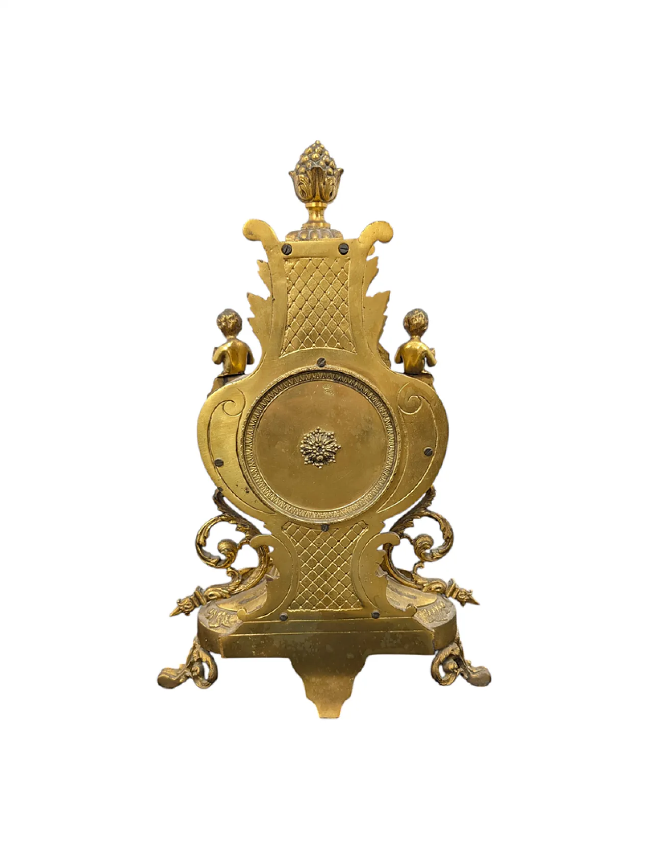 Louis XV style brass table clock 7