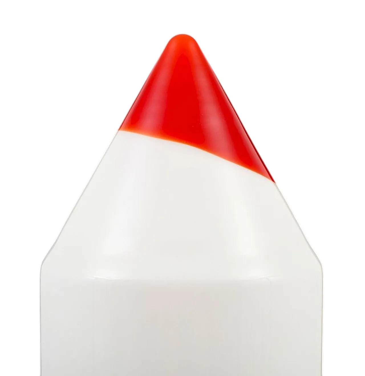 Postmodern glass Pencil table lamp, Formia Murano 1980 3