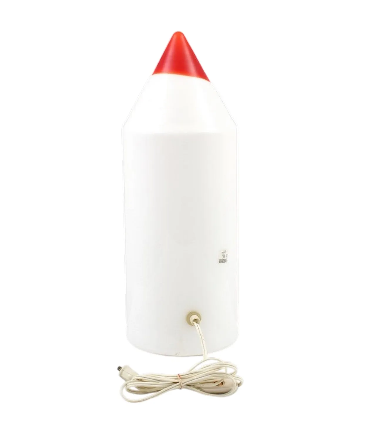 Postmodern glass Pencil table lamp, Formia Murano 1980 5