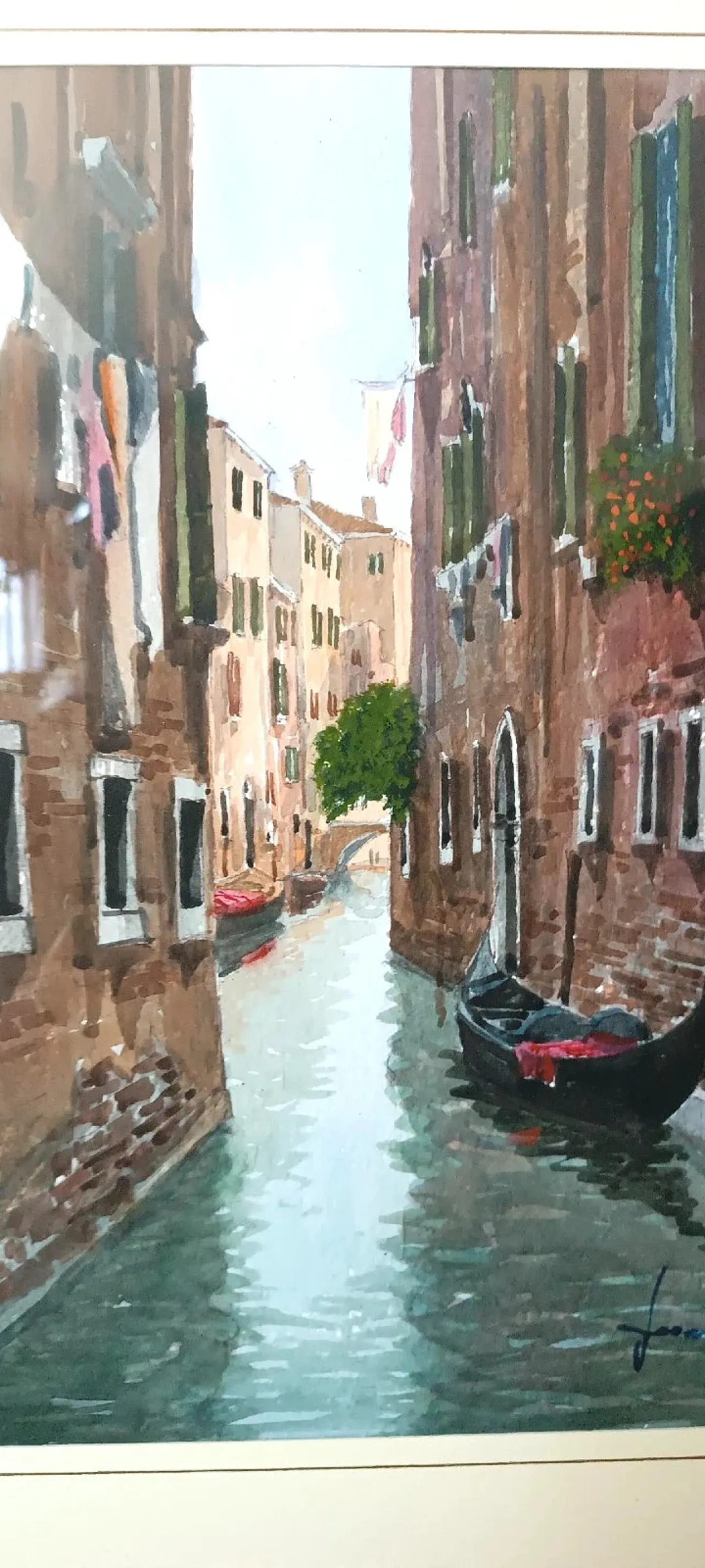 Un canale a Venezia o Chioggia, acquerello, '900 7