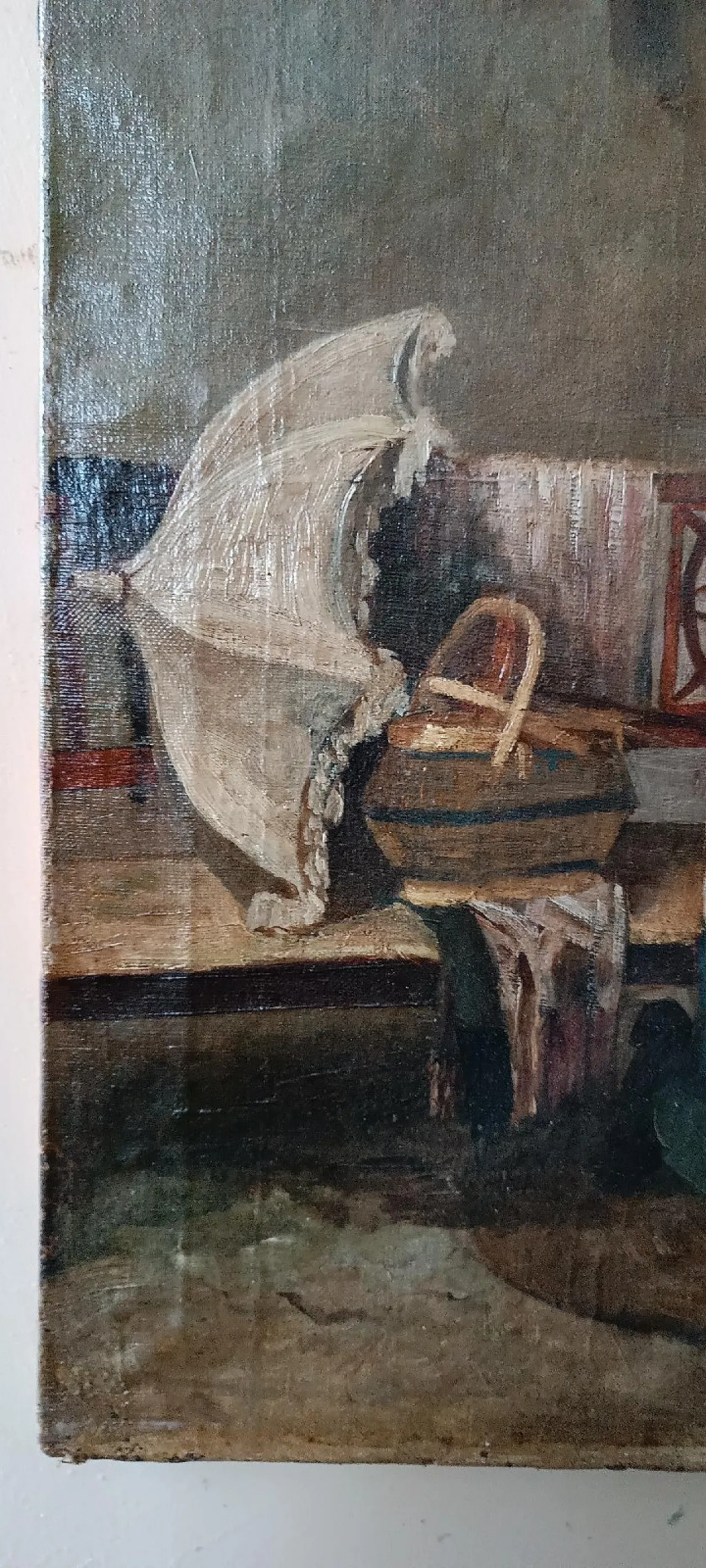 Il calzolaio, olio su tela, scuola italiana, '800 5