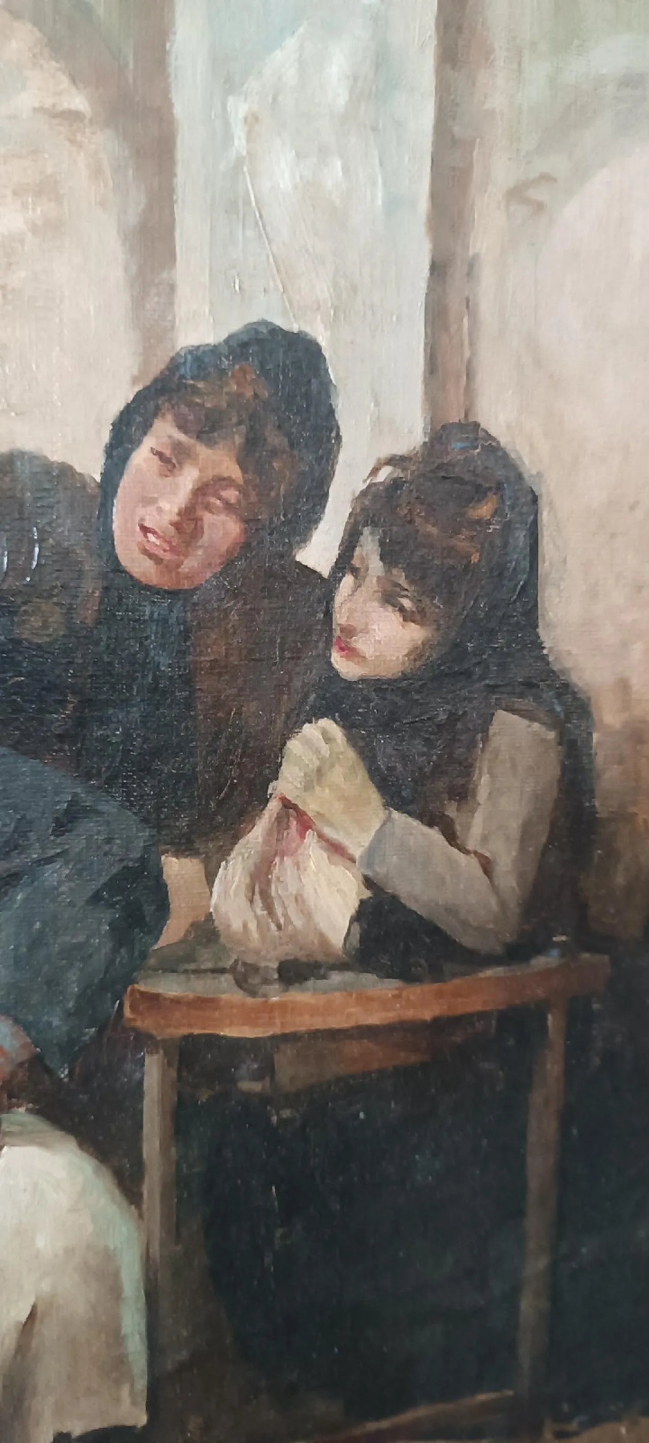 Il calzolaio, olio su tela, scuola italiana, '800 7