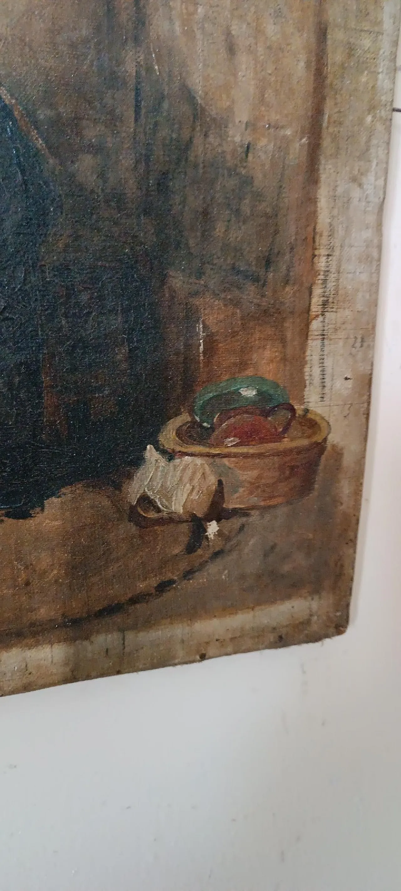 Il calzolaio, olio su tela, scuola italiana, '800 8