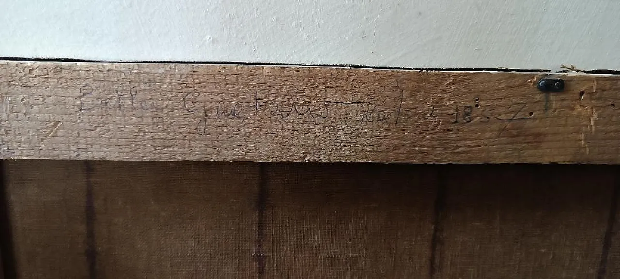 Il calzolaio, olio su tela, scuola italiana, '800 11