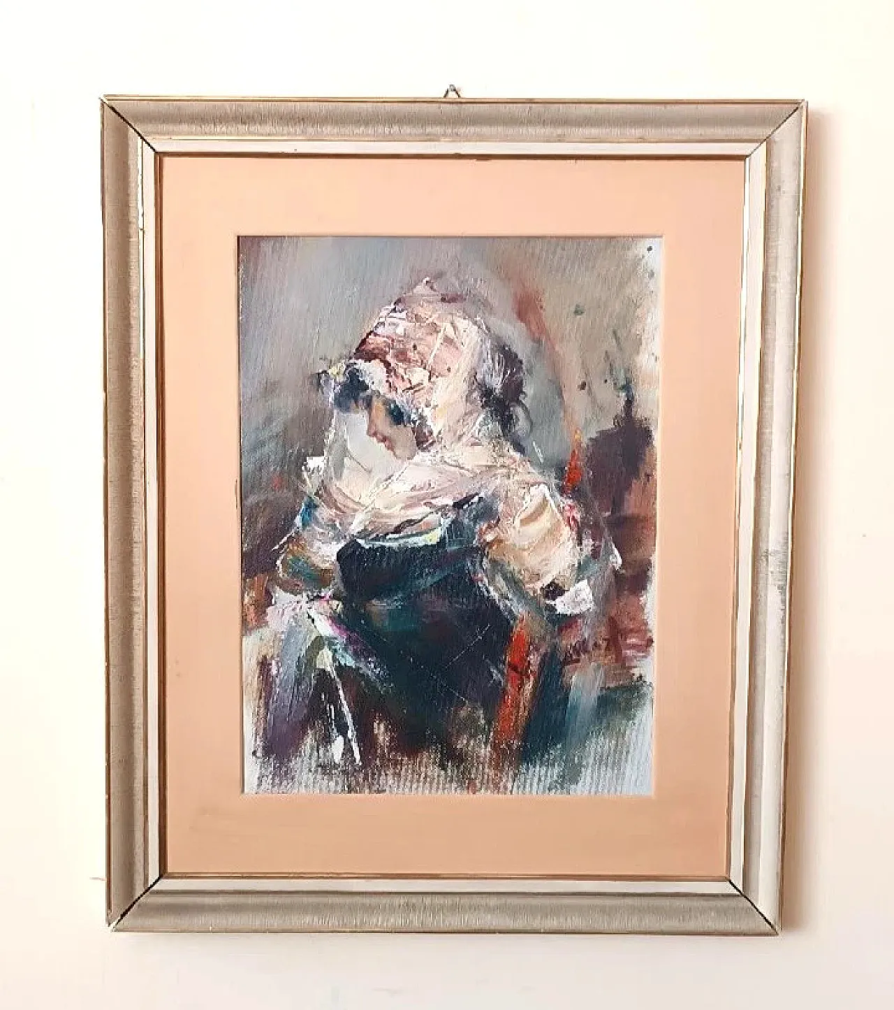 Figura femminile di Alberto Alberti, olio su tela, anni '50 1