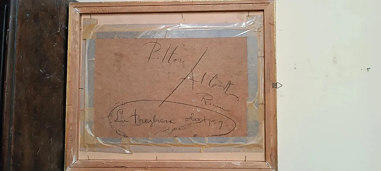 Figura femminile di Alberto Alberti, olio su tela, anni '50 12