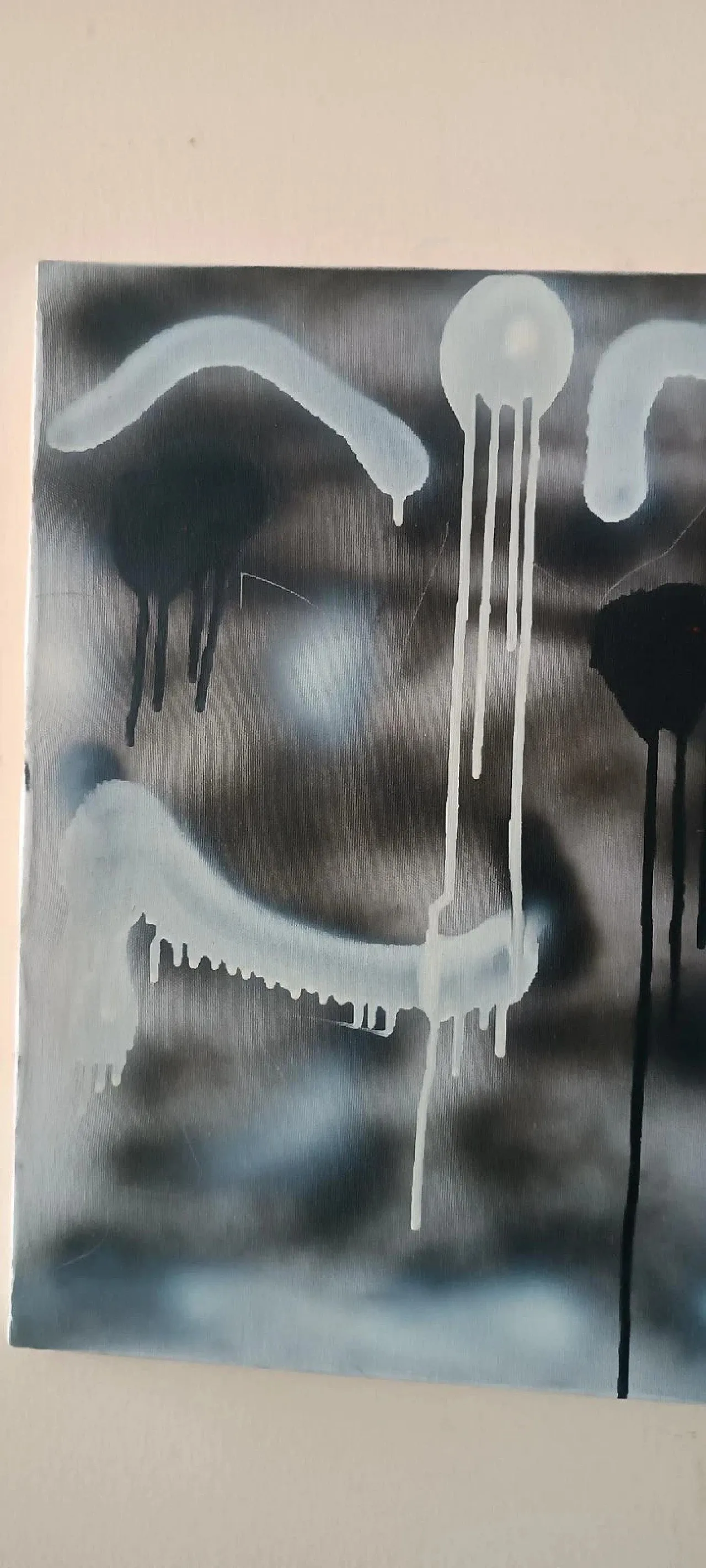 Dipinto astratto ad olio su tela di Simone Ciani, '900 5