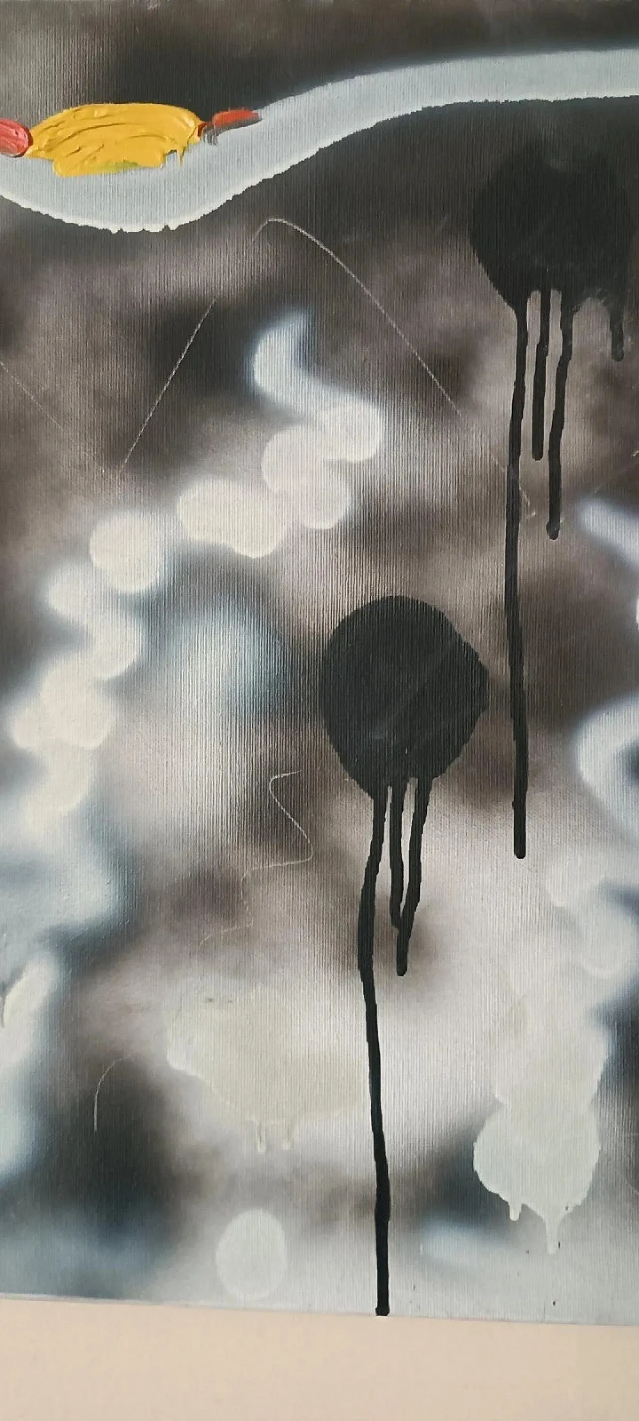 Dipinto astratto ad olio su tela di Simone Ciani, '900 7