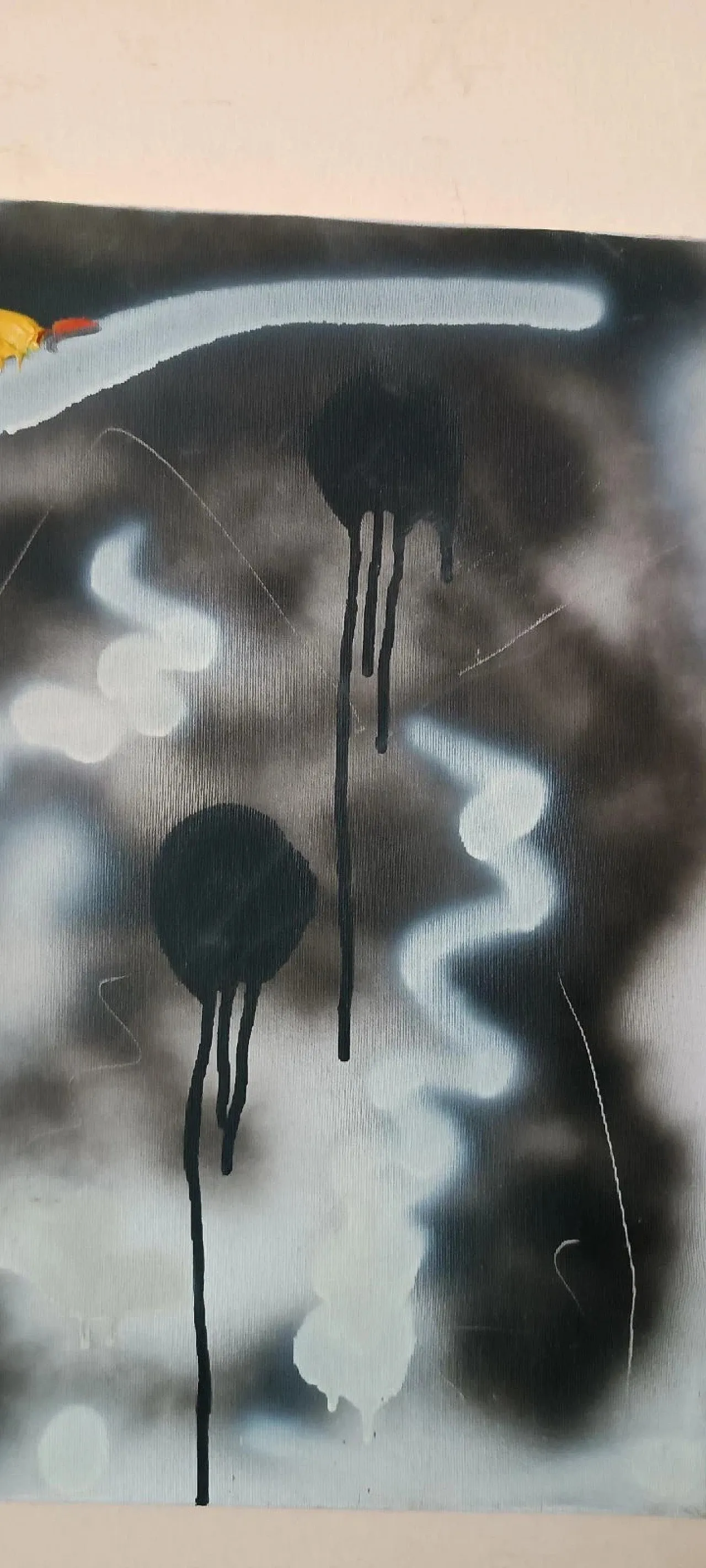 Dipinto astratto ad olio su tela di Simone Ciani, '900 8