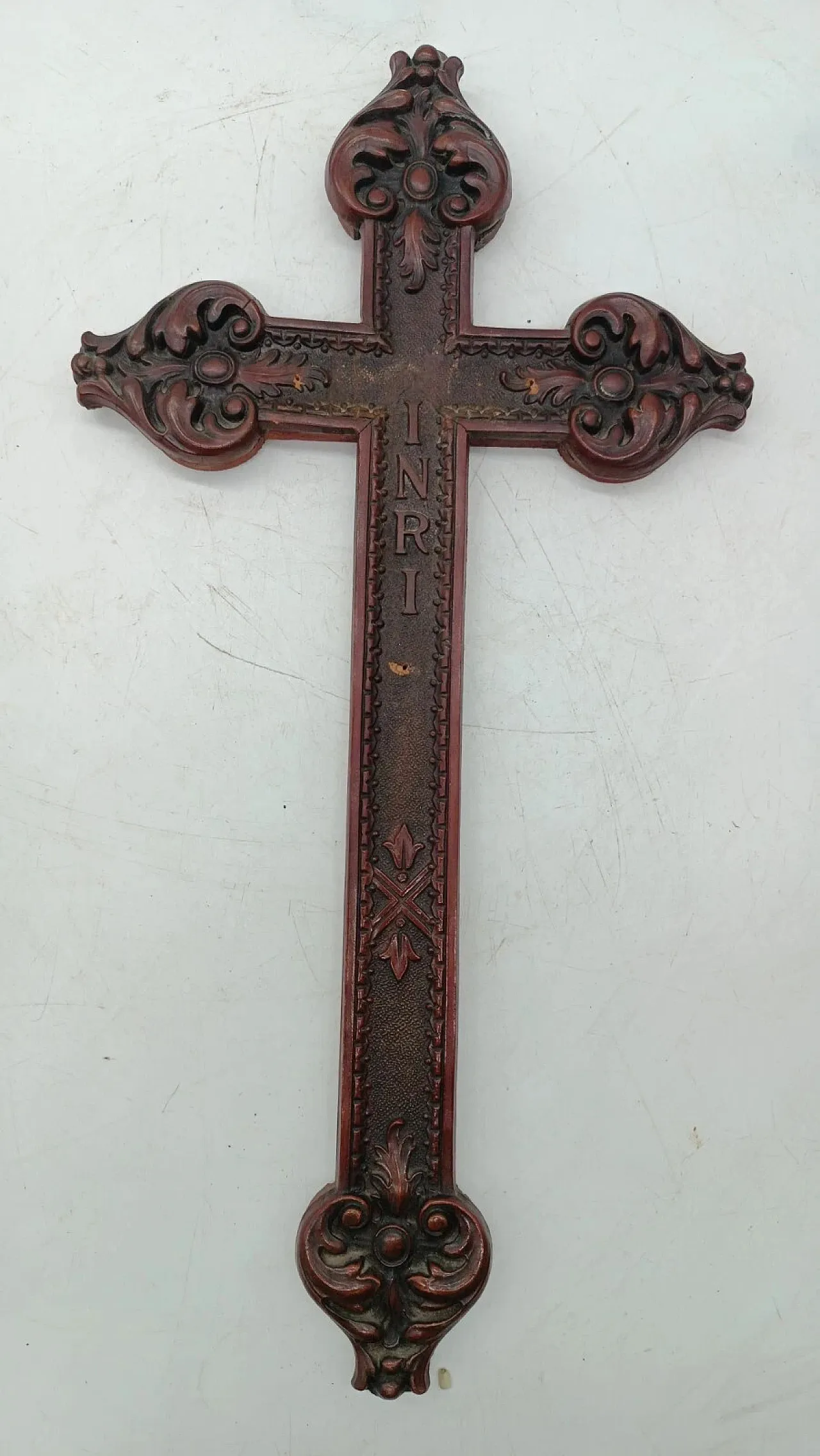 Carved wooden cross, 19th century 3