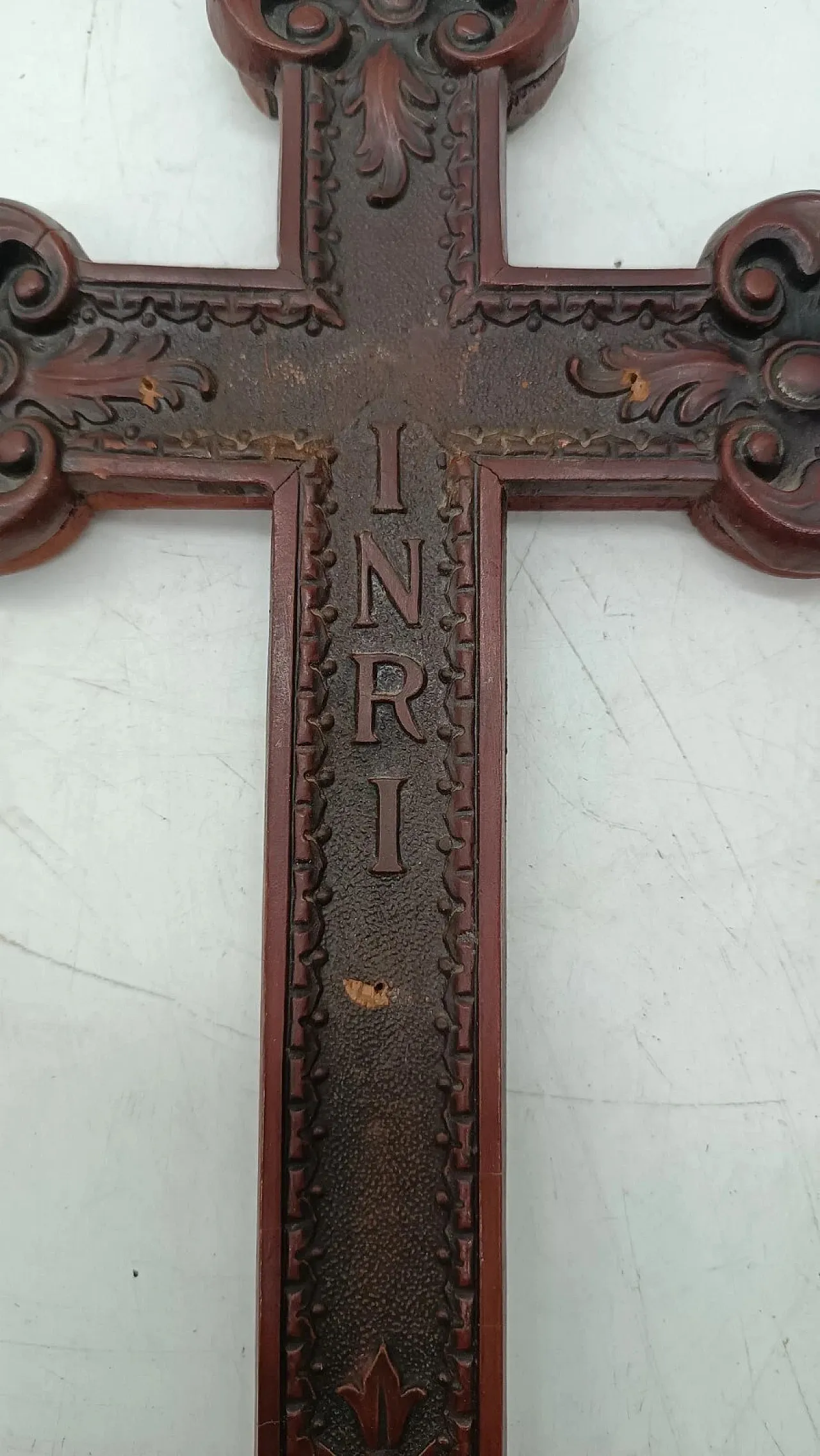 Carved wooden cross, 19th century 6