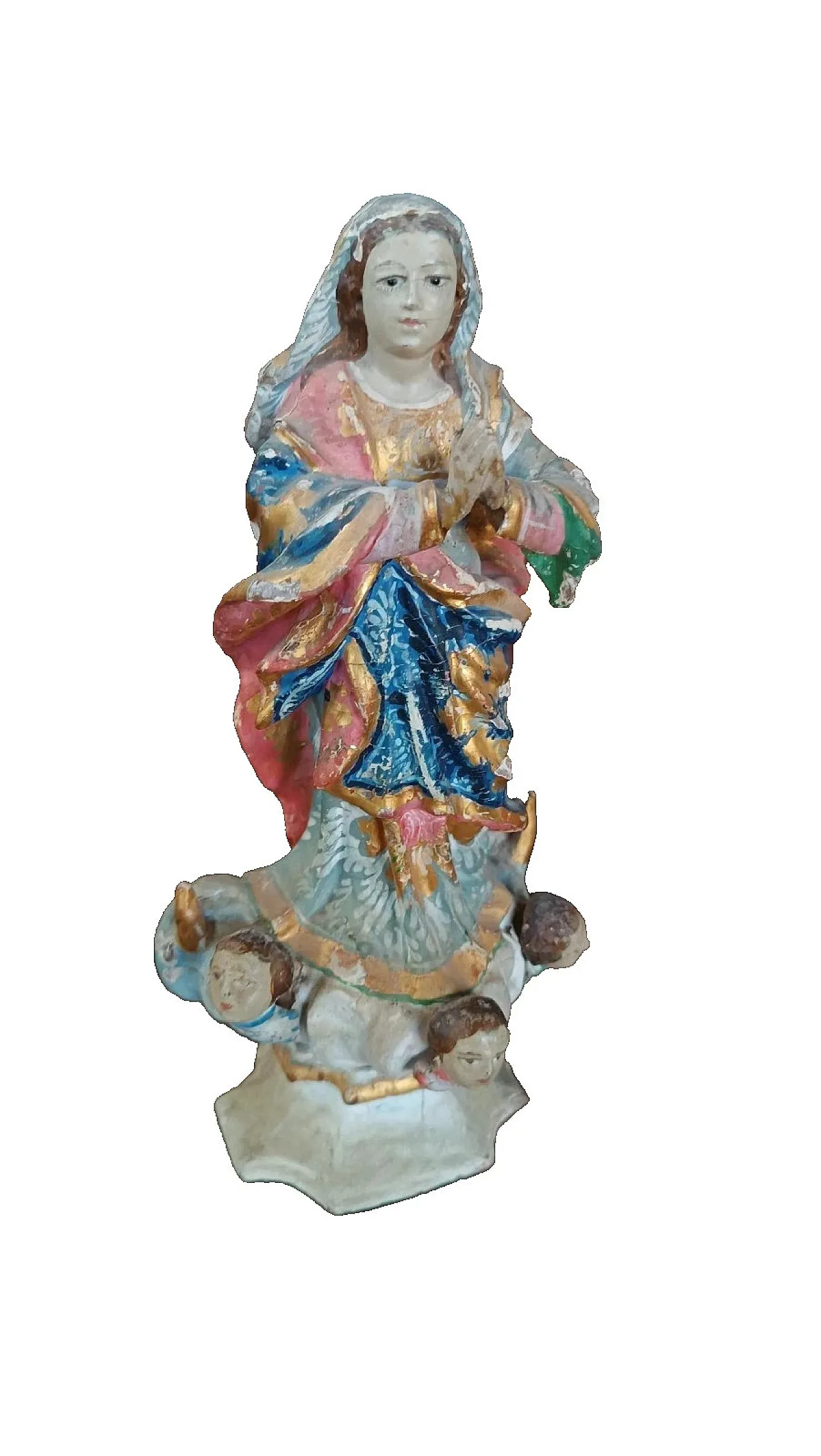 Scultura in legno, Madonna Immacolata, '800 1