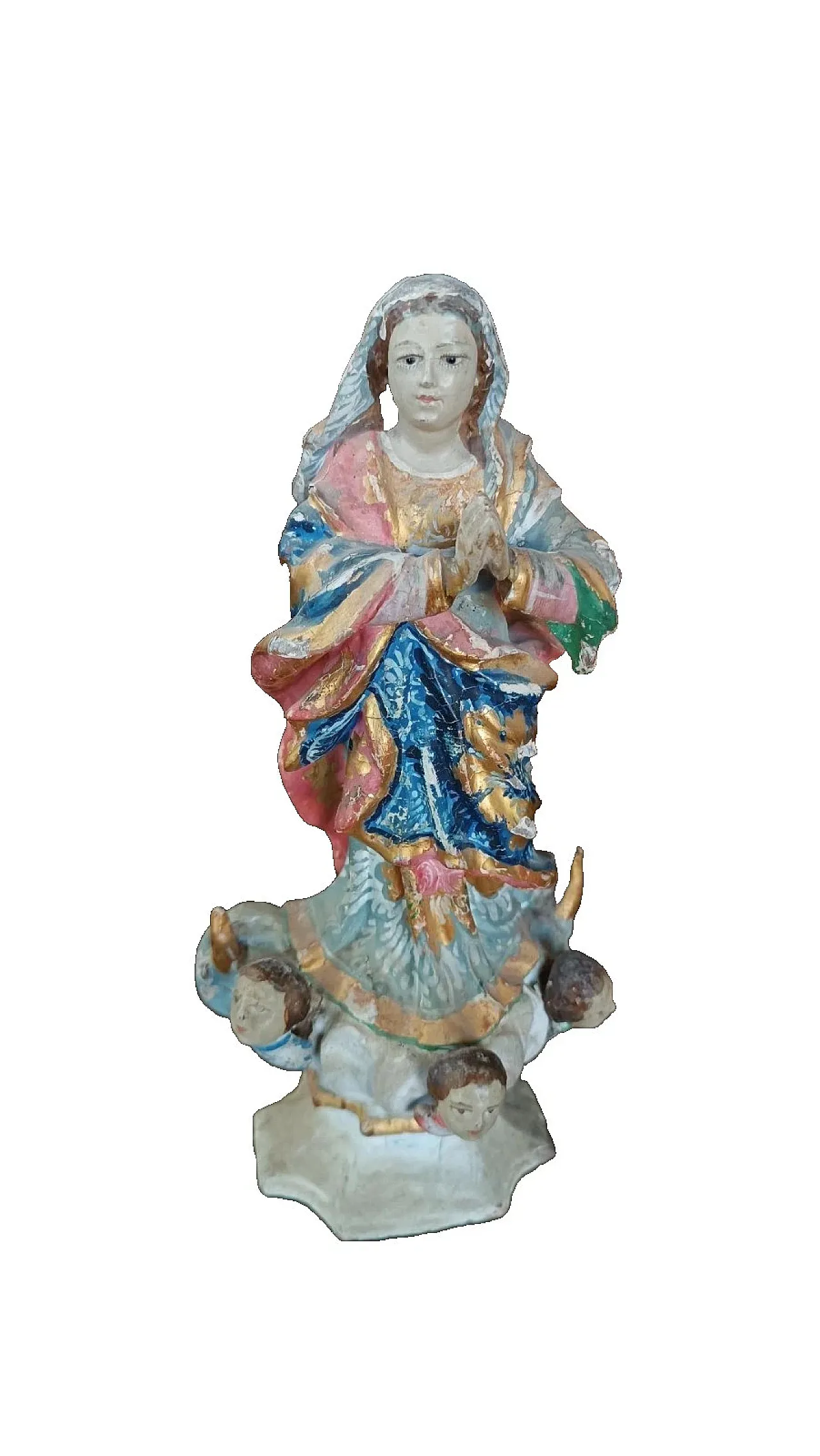Scultura in legno, Madonna Immacolata, '800 2
