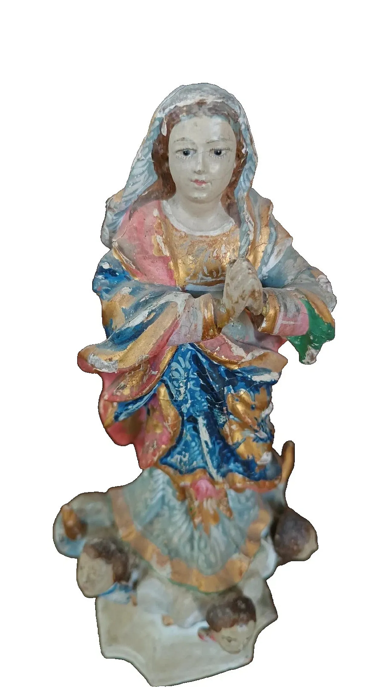 Scultura in legno, Madonna Immacolata, '800 3