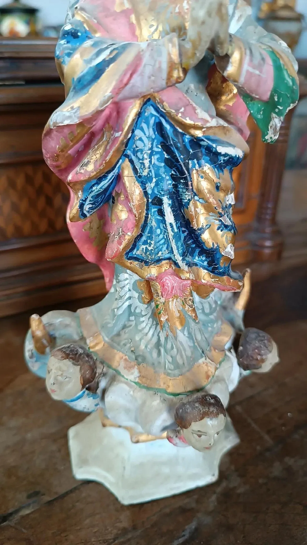 Scultura in legno, Madonna Immacolata, '800 5