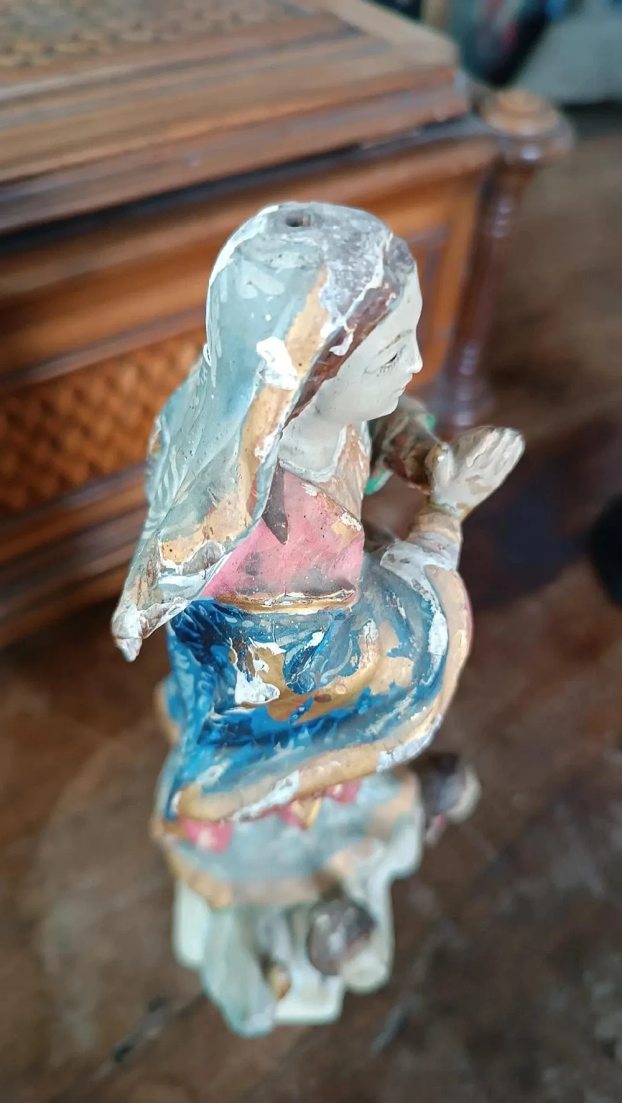 Scultura in legno, Madonna Immacolata, '800 8