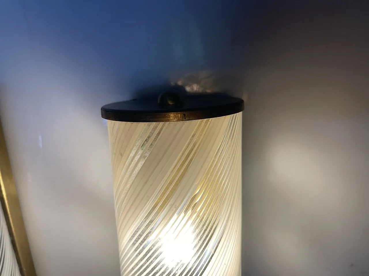 Pair of Murano glass and brass sconces by Paolo Venini, 1970s 5