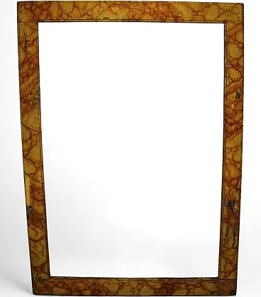 Cornice antica marmorizzata, '600