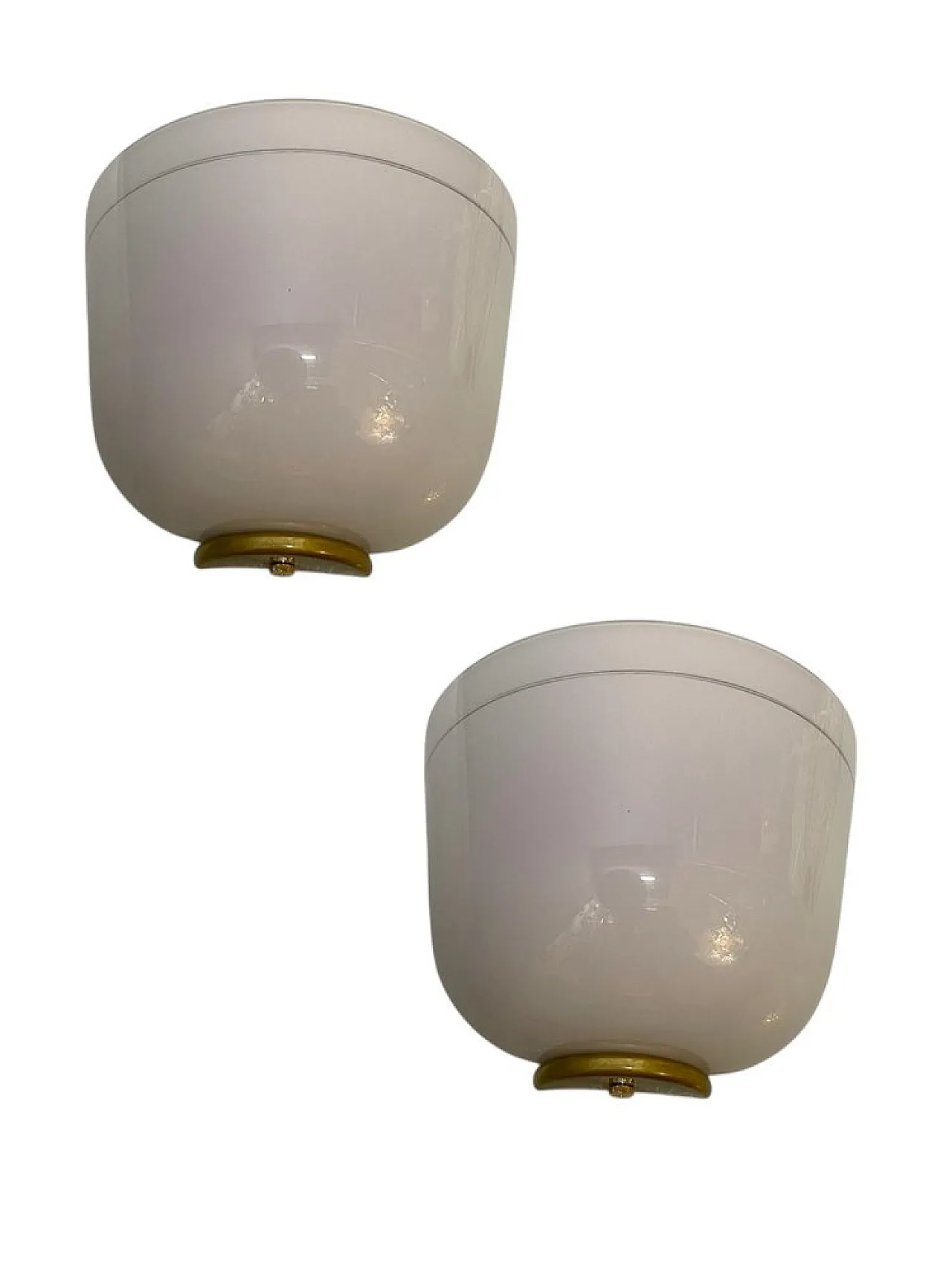 Pair of Murano glass sconces by De Majo, 1970s 1