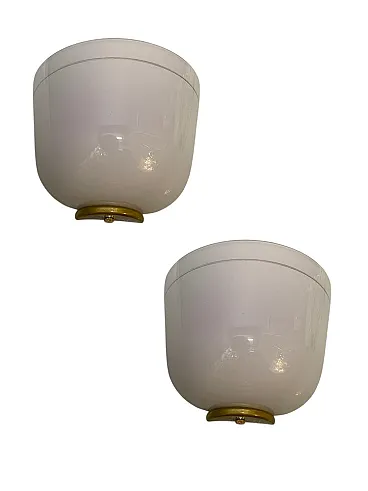 Pair of Murano glass sconces by De Majo, 1970s