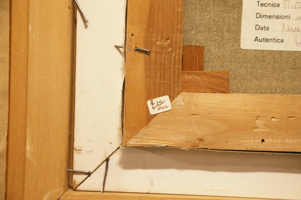 Roberto Andreoli quadro olio su tela musicisti jazz concerto, anni '50 11