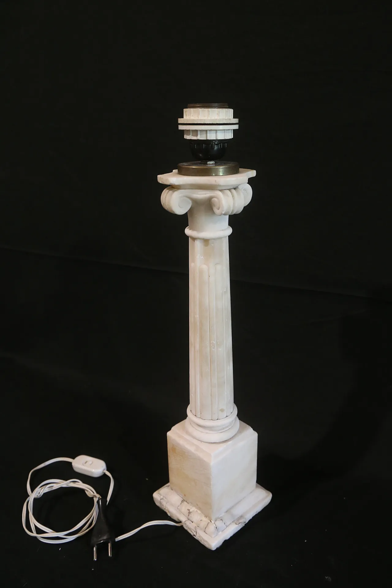 Colonna alabastro marmo grand tour elettrificata, '700 1