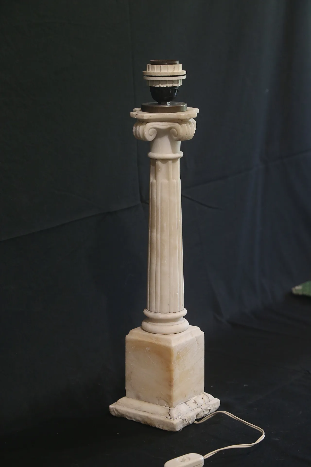 Colonna alabastro marmo grand tour elettrificata, '700 3