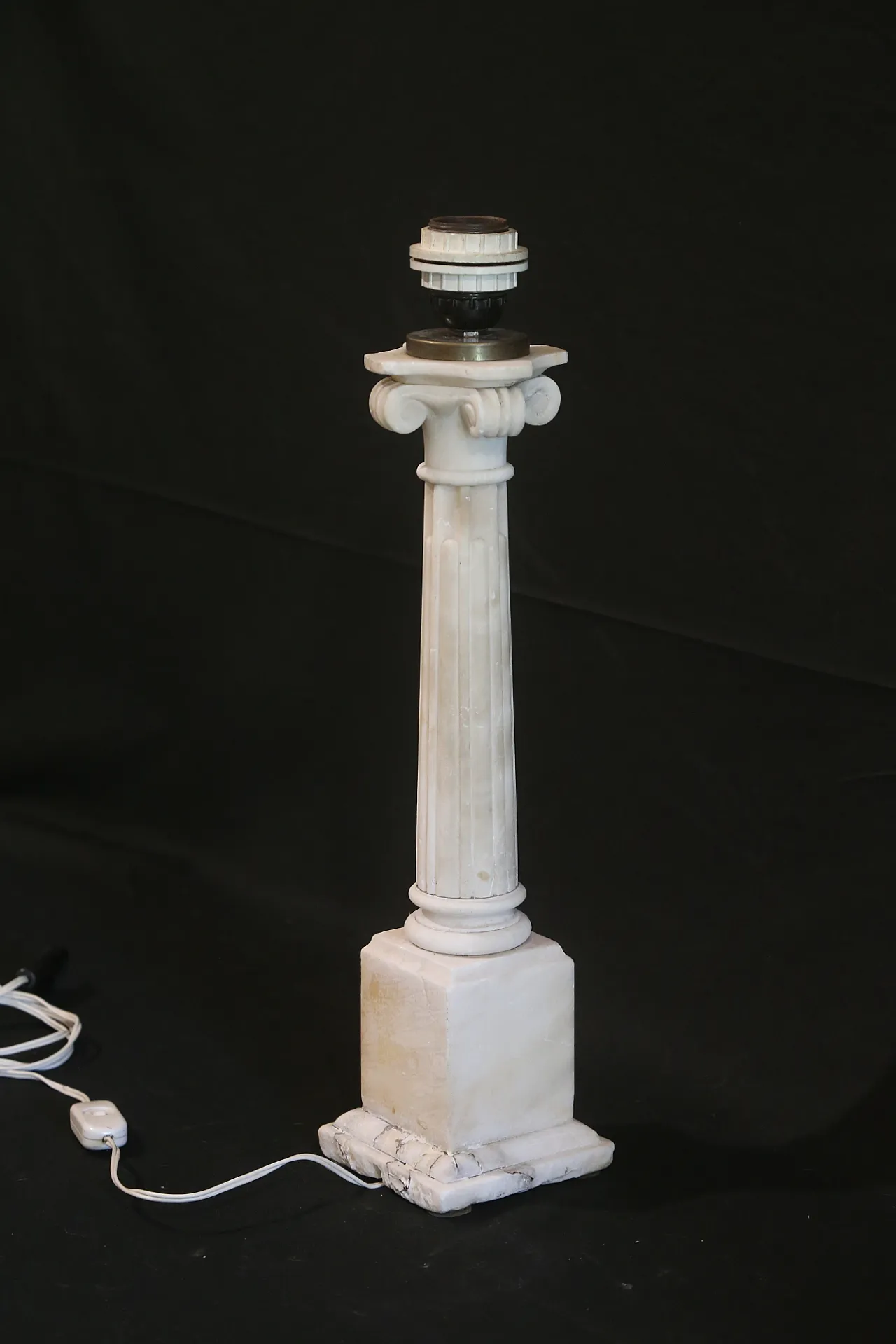 Colonna alabastro marmo grand tour elettrificata, '700 4