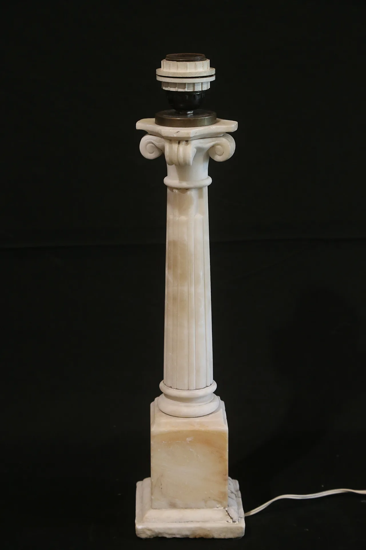 Colonna alabastro marmo grand tour elettrificata, '700 6