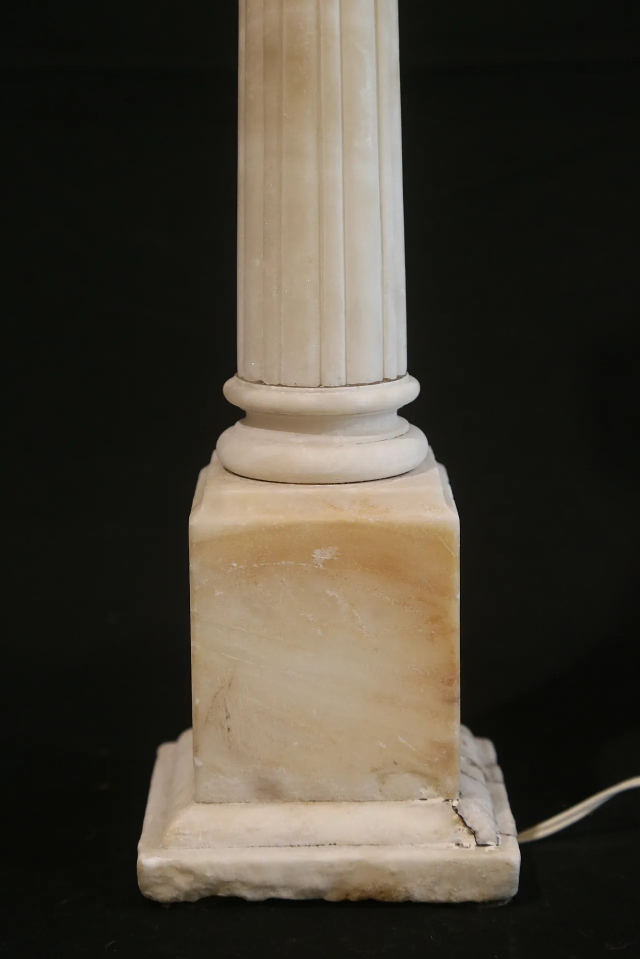 Colonna alabastro marmo grand tour elettrificata, '700 7