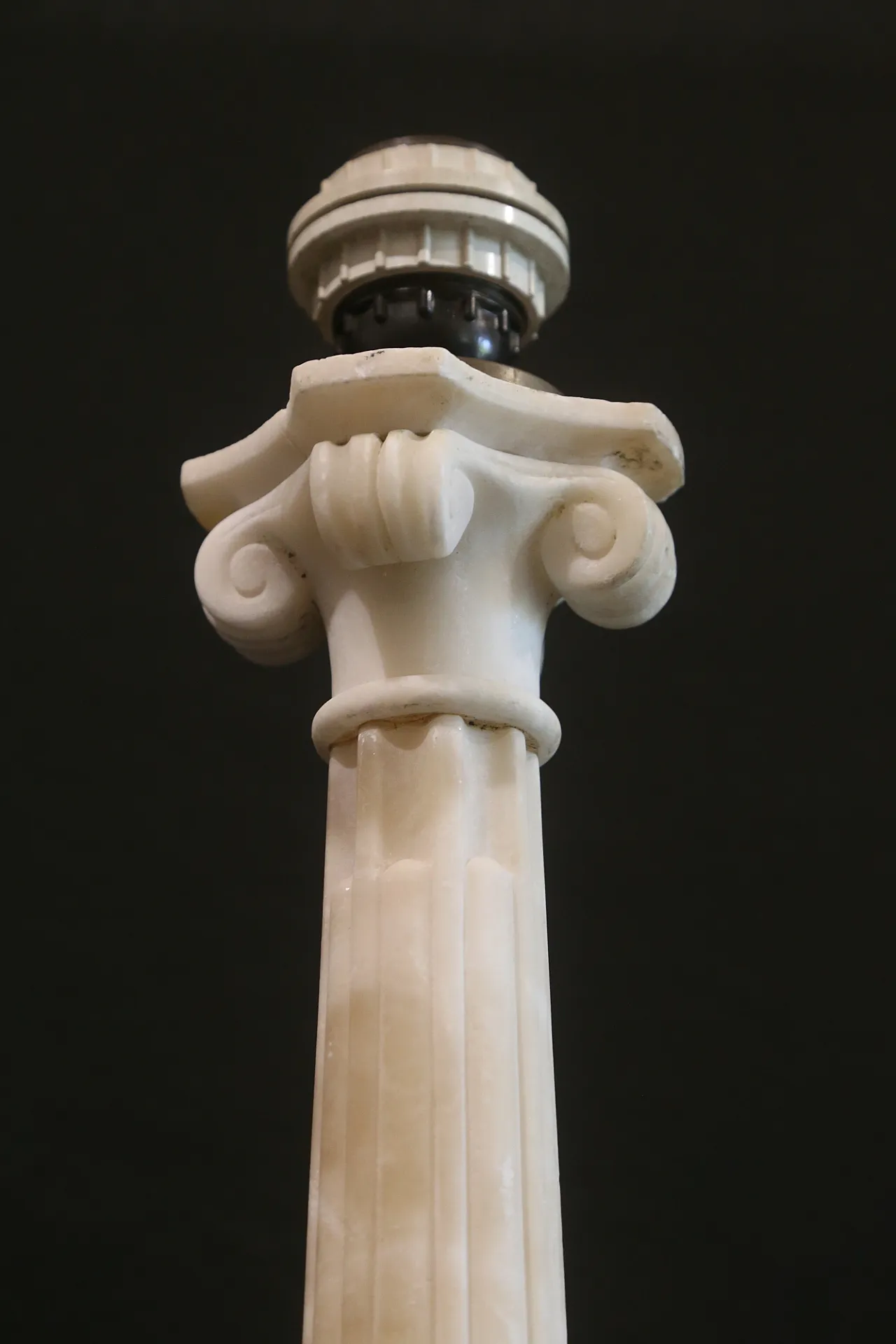 Colonna alabastro marmo grand tour elettrificata, '700 15