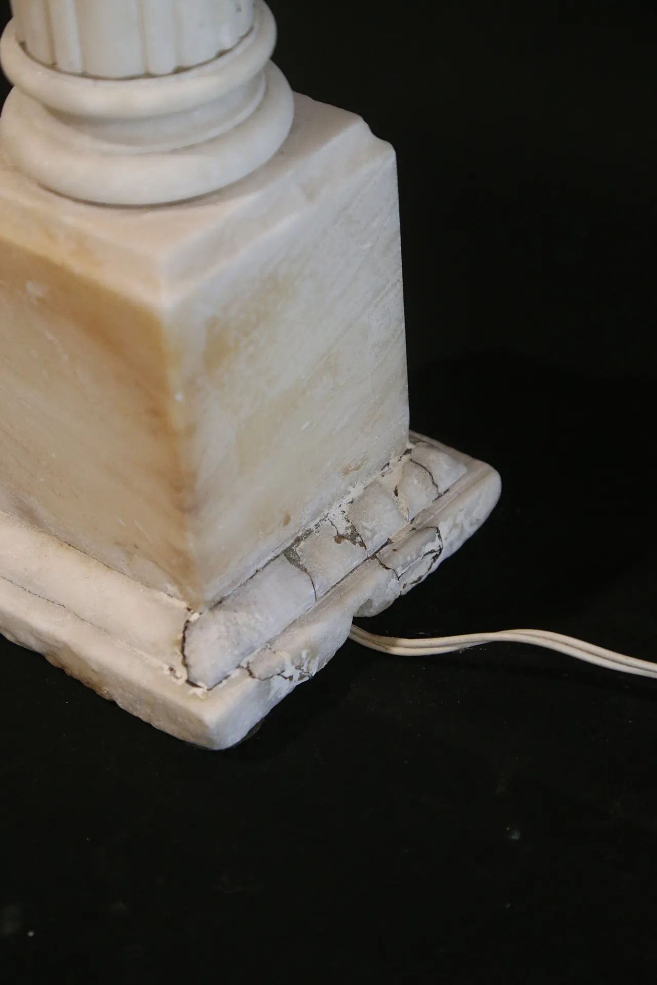 Colonna alabastro marmo grand tour elettrificata, '700 18