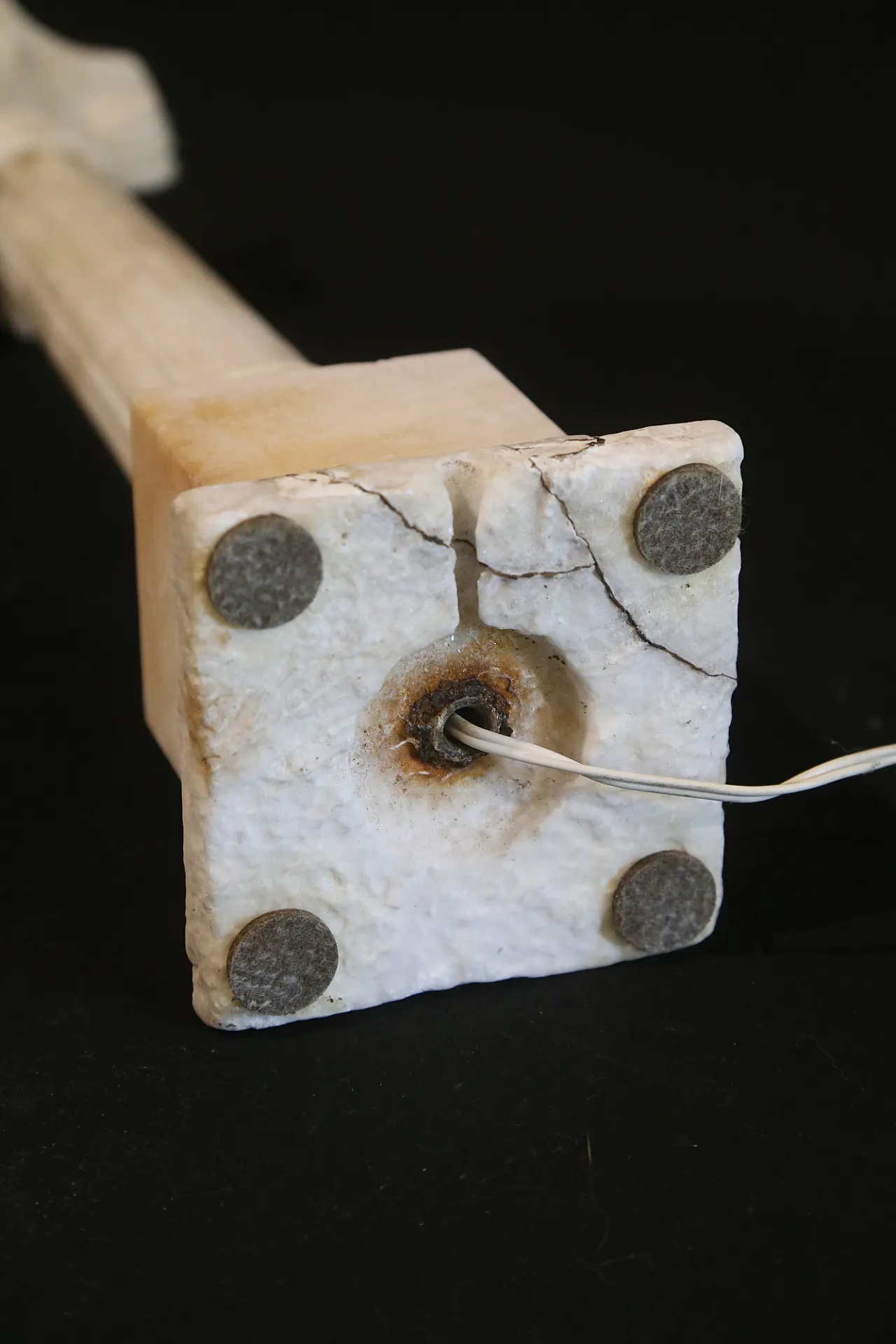 Colonna alabastro marmo grand tour elettrificata, '700 19