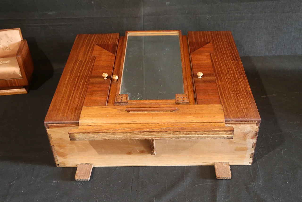 Modello miniatura camera da letto Decò campionatura per mobilieri 11