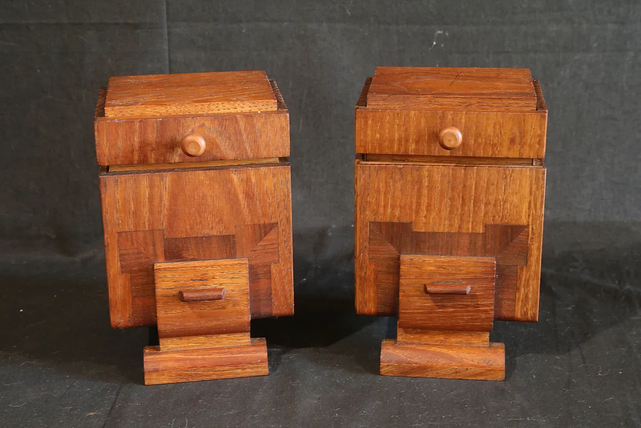 Modello miniatura camera da letto Decò campionatura per mobilieri 17